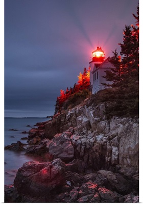 The Bass Harbor Lighthouse on the coast of Maine