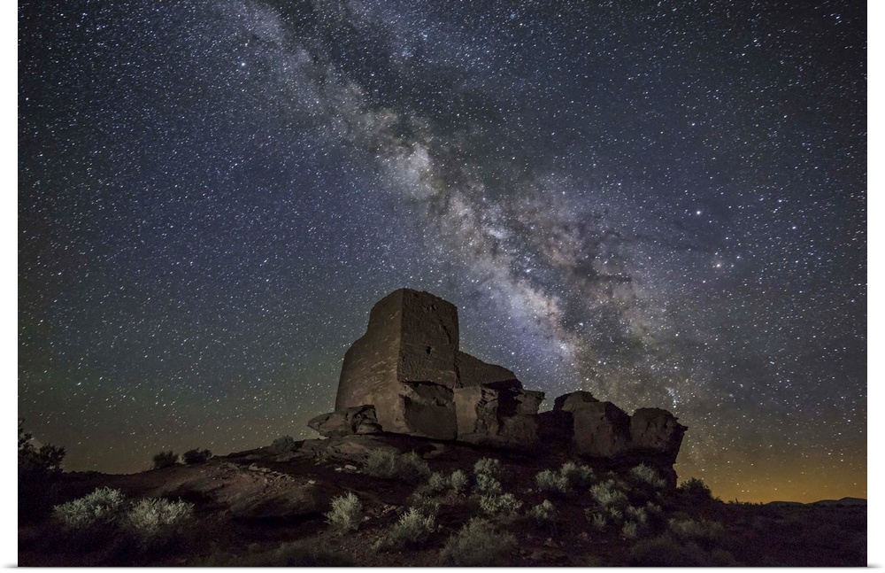 The Milky Way over Palatki Indian Ruins in Arizona.