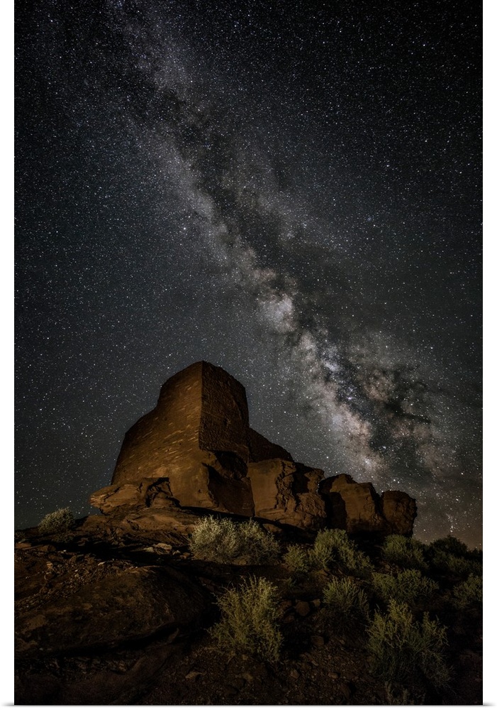 The Milky Way over Palatki Indian Ruins in Arizona.