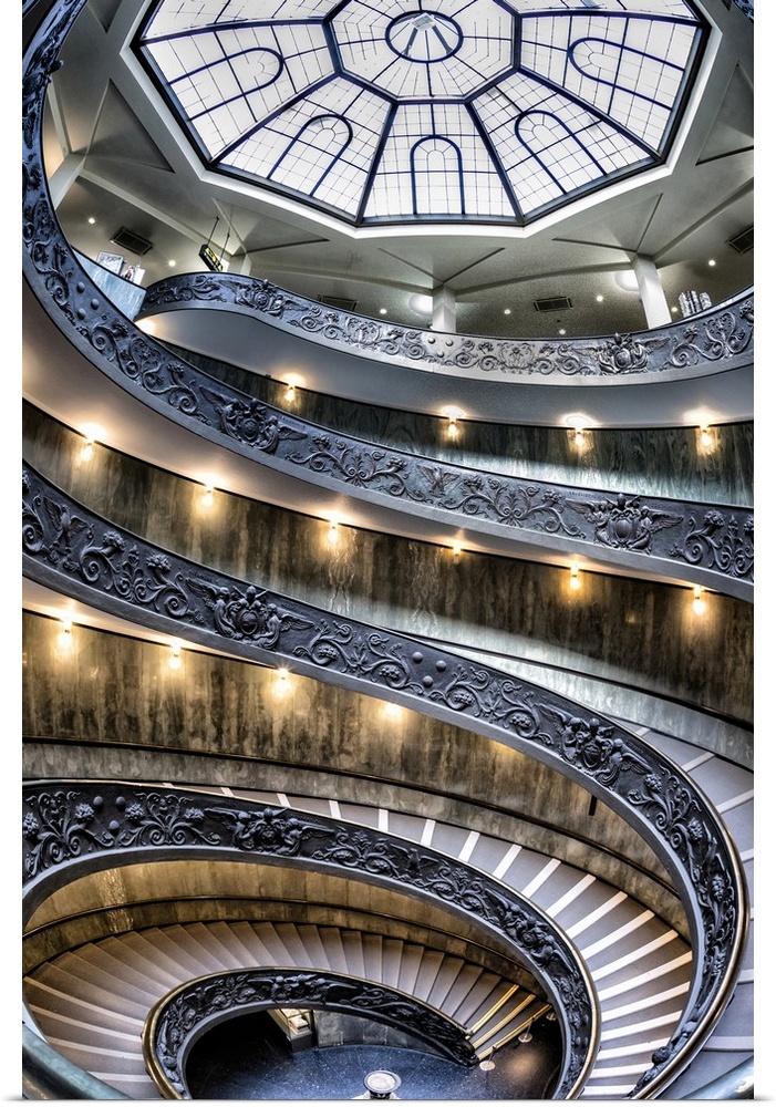 The Momo spiral staircase in the Vatican, Rome