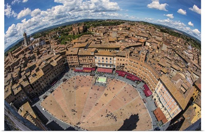 The Piazza Del Campo in Siena, Italy