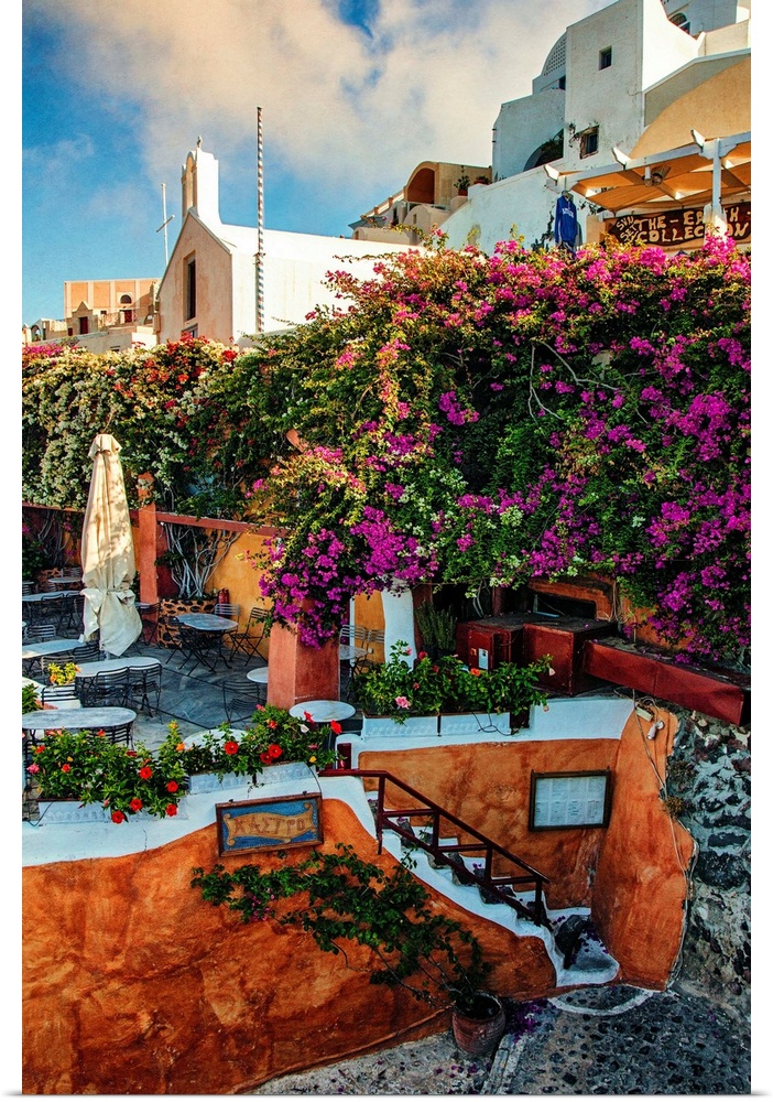 The town of Oia, Santorini