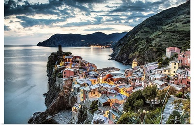 Vernazza in the Cinque Terre at sunset