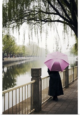Woman with Umbrella, Beijing, China