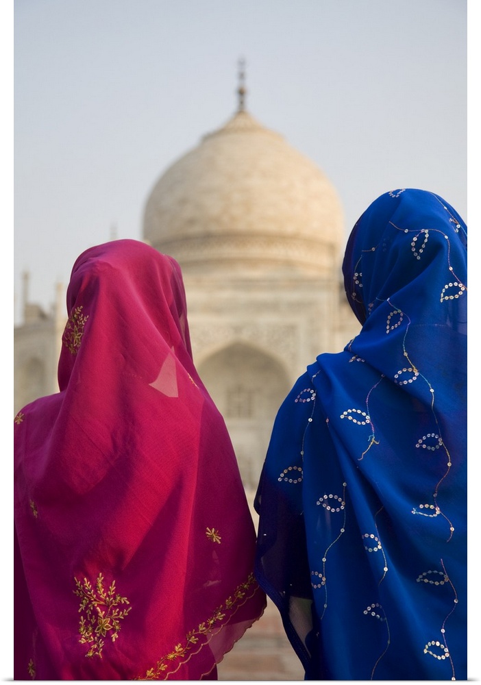 Women praying by the Taj Mahal, Agra, India