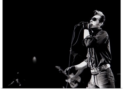 Dave Vanian of The Damned performing in Hollywood in 1989