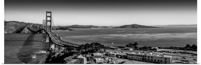 Looking North Towards The Golden Gate Bridge From San Francisco