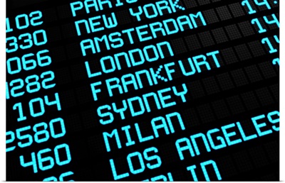 Airport Board - International Destinations