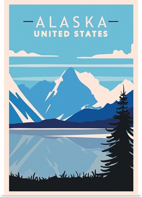 Alaska Modern Vector Travel Poster