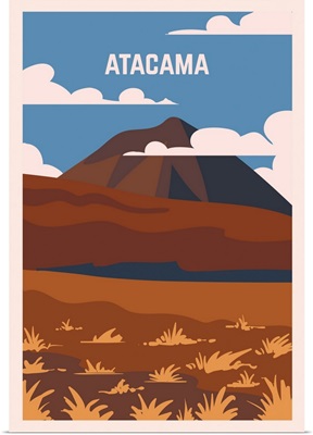 Atacama Modern Vector Travel Poster