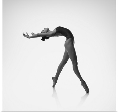 Ballerina Makes A Deflection Backwards