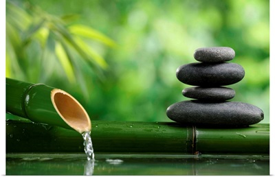 Bamboo Fountain and Zen Stones