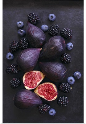 Figs, Blackberries, And Blueberries