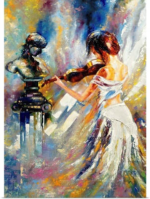Girl Playing A Violin