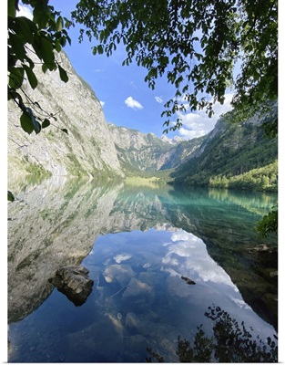Lake Obersee In Bavaria, Germany