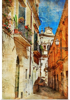 Lecce, Italian Old Town Streets