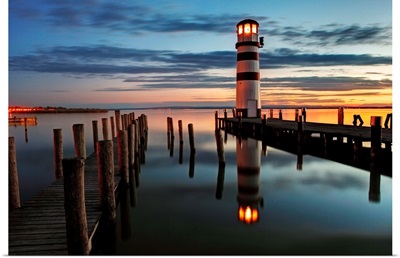Lighthouse At Night
