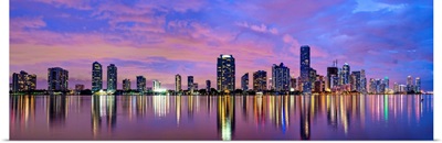 Miami, Florida skyline from Biscayne Bay