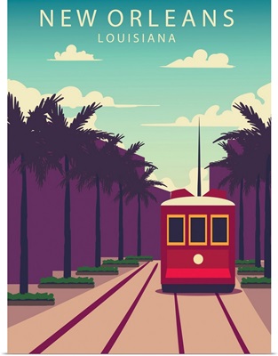 New Orleans Modern Vector Travel Poster
