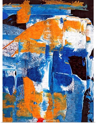 Orange and Blue Abstract