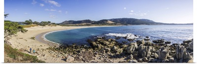 Panoramic View Of Carmel River State Beach, Monterey Peninsula, California
