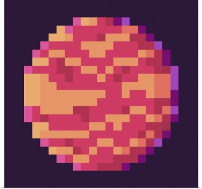 Planet With Spots, Pixel Mosaic
