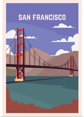 San Francisco Modern Vector Travel Poster
