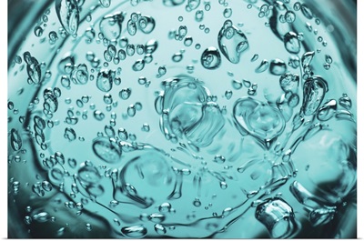 Silica Gel, Balls Of Blue Hydrogel, Air Bubbles