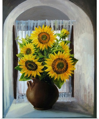 Sunflowers on The Window