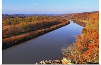 View Of The Osage River During The Autumn Season