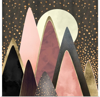 Pink and Gold Peaks