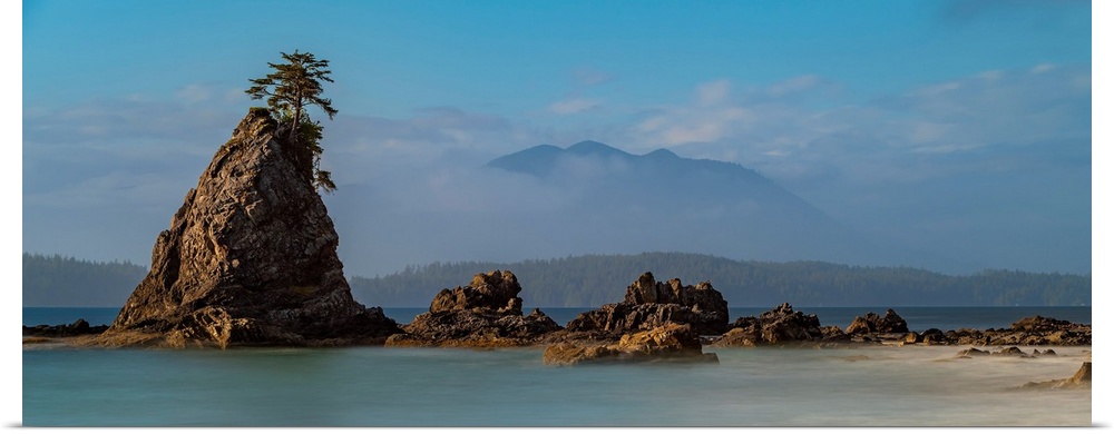 The rugged pacific coastline of Vancouver Island, Canada.
