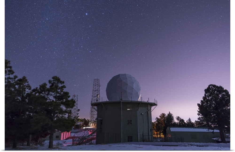 A defunct Air Force Station radar tower still stands at Mount Lemmon Observatory near Tucson, Arizona.  A remnant of the C...