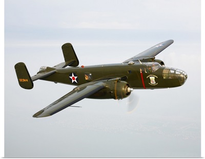 A North American B 25 Mitchell in flight