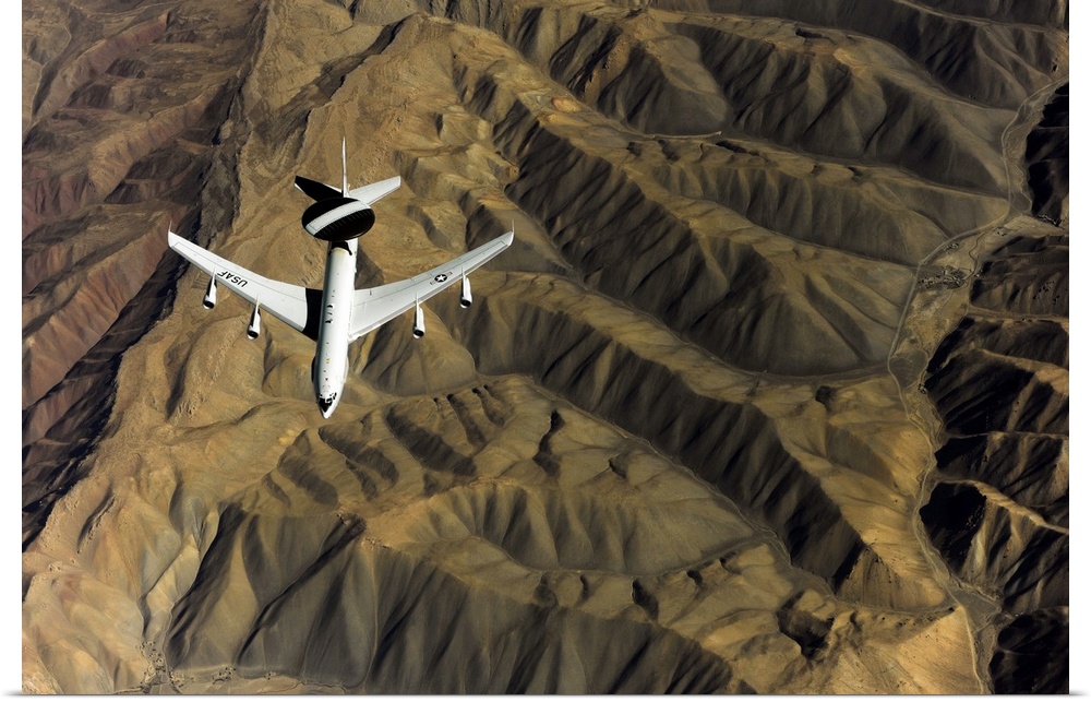 November 25, 2010 - A U.S. Air Force E-3 Sentry aircraft returns to its mission after refueling while flying over Afghanis...