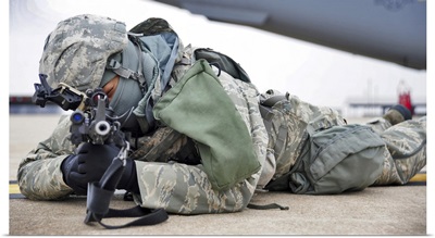 Airman Provides Security At Whiteman Air Force Base
