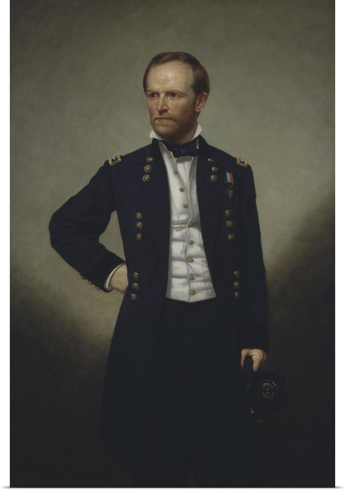 American history painting of Civil War General William Sherman.