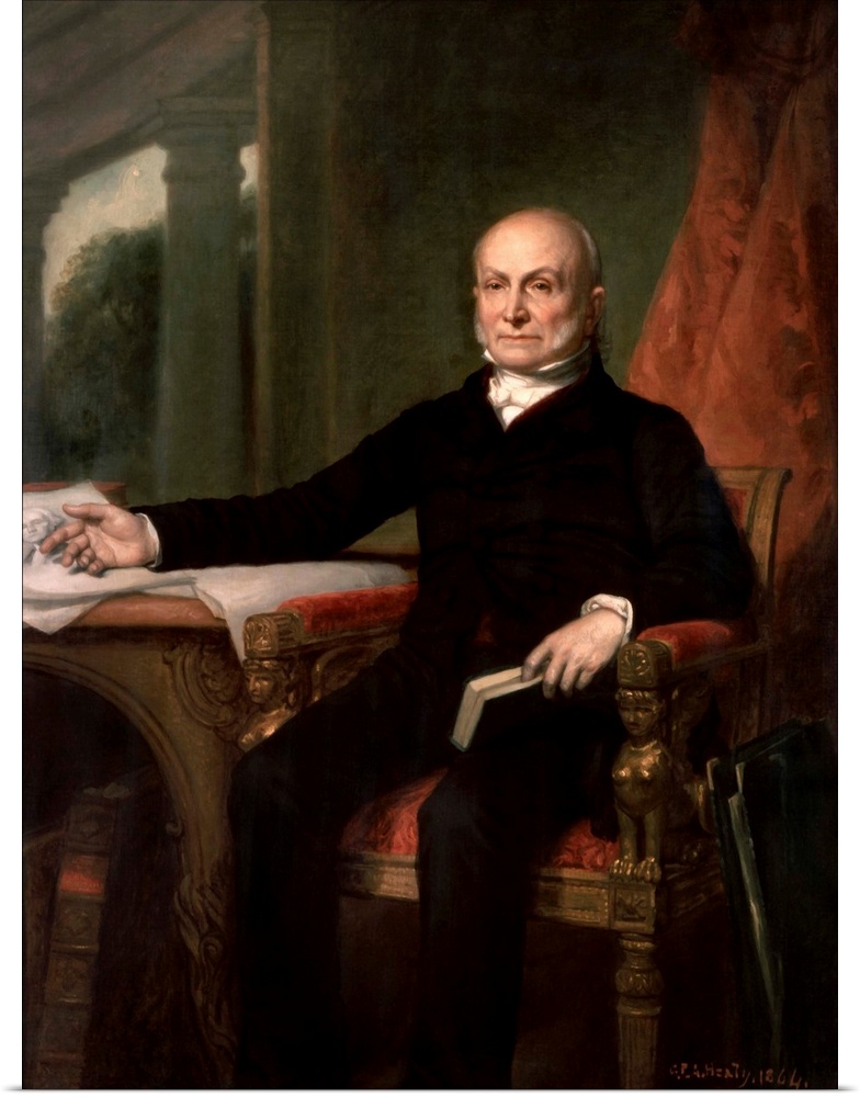 American history painting of President John Quincy Adams.