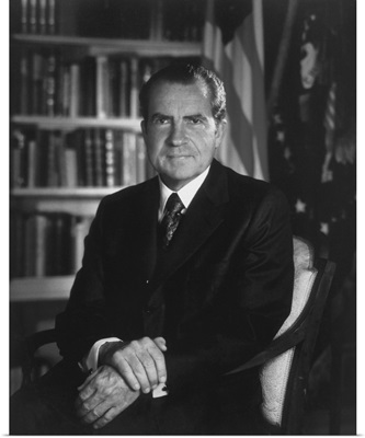 American History Portrait Of President Richard Nixon