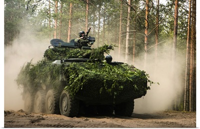 An Armored Vehicle At The Pabrade Training Area, Lithuania