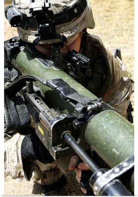An assaultman handles the ShoulderLaunched MultiPurpose Assault Weapon