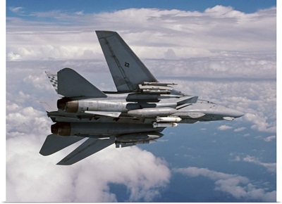 An F-14A Tomcat returning form an Operation Southern Watch mission