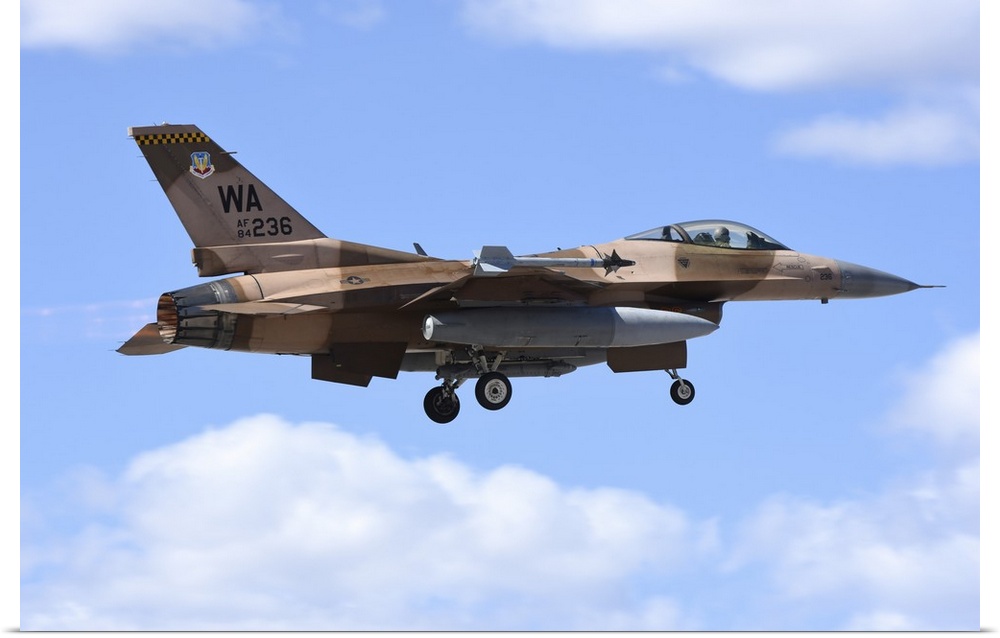 An F-16C Fighting Falcon from 64th Aggressor Squadron of U.S. Air Force.