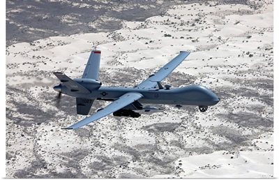An MQ-9 Reaper flies a training mission over Southern New Mexico