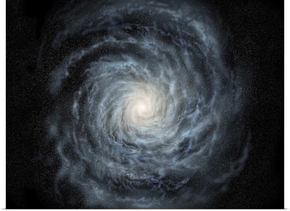 Artist's concept of a face-on view of our galaxy, the Milky Way.