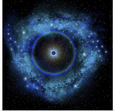 Artist's concept of a supernova explosion