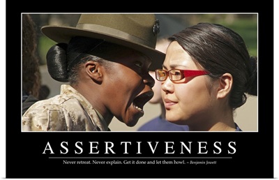 Assertiveness: Inspirational Quote and Motivational Poster
