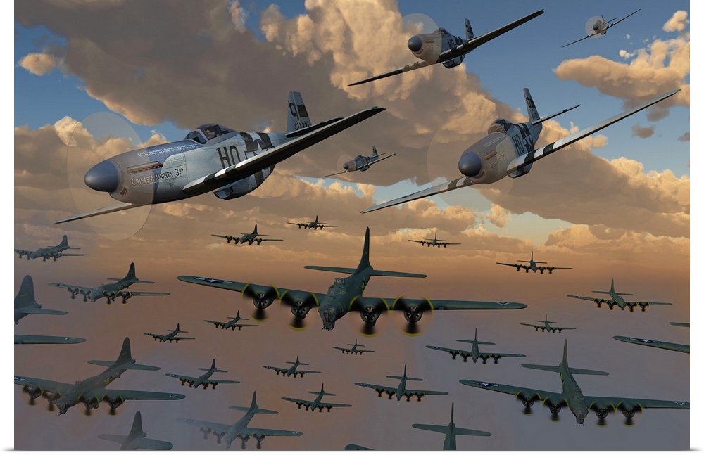 As WWII progressed, American B-17 Flying Fortress bombers flew deeper daylight missions into Nazi Germany. With the arriva...