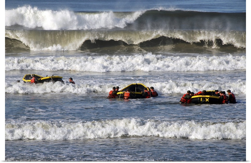 October 27, 2010 - Basic Underwater Demolition/SEAL (BUD/S) students participate in a surf passage training exercise at Na...