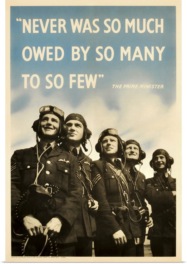 British military history poster featuring members of The Royal Air Force.